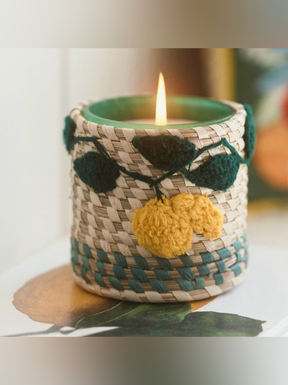 ANTHROPOLOGIE Yarn Yuzu Vines Candle